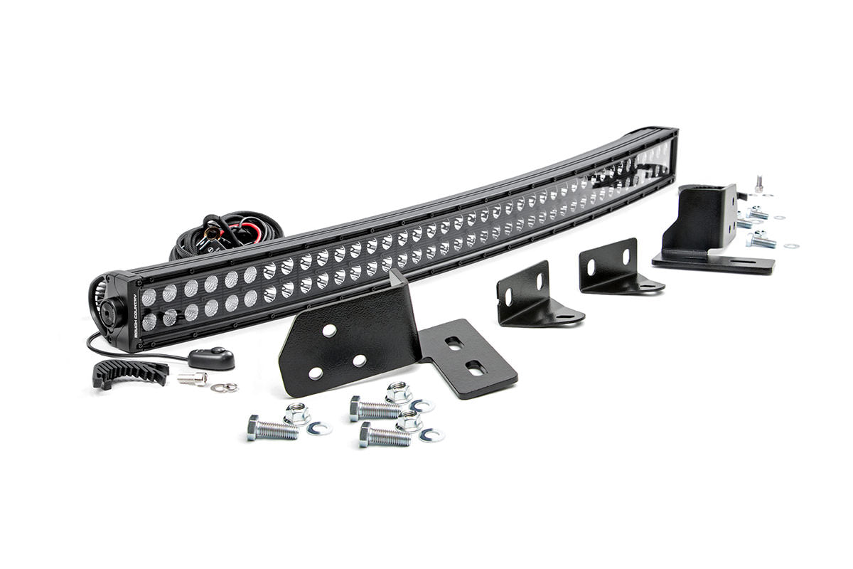 Fits Ford F-250 SD (11-16) LED Light ; Bumper Mount; 40" Black Dual Row; 70682