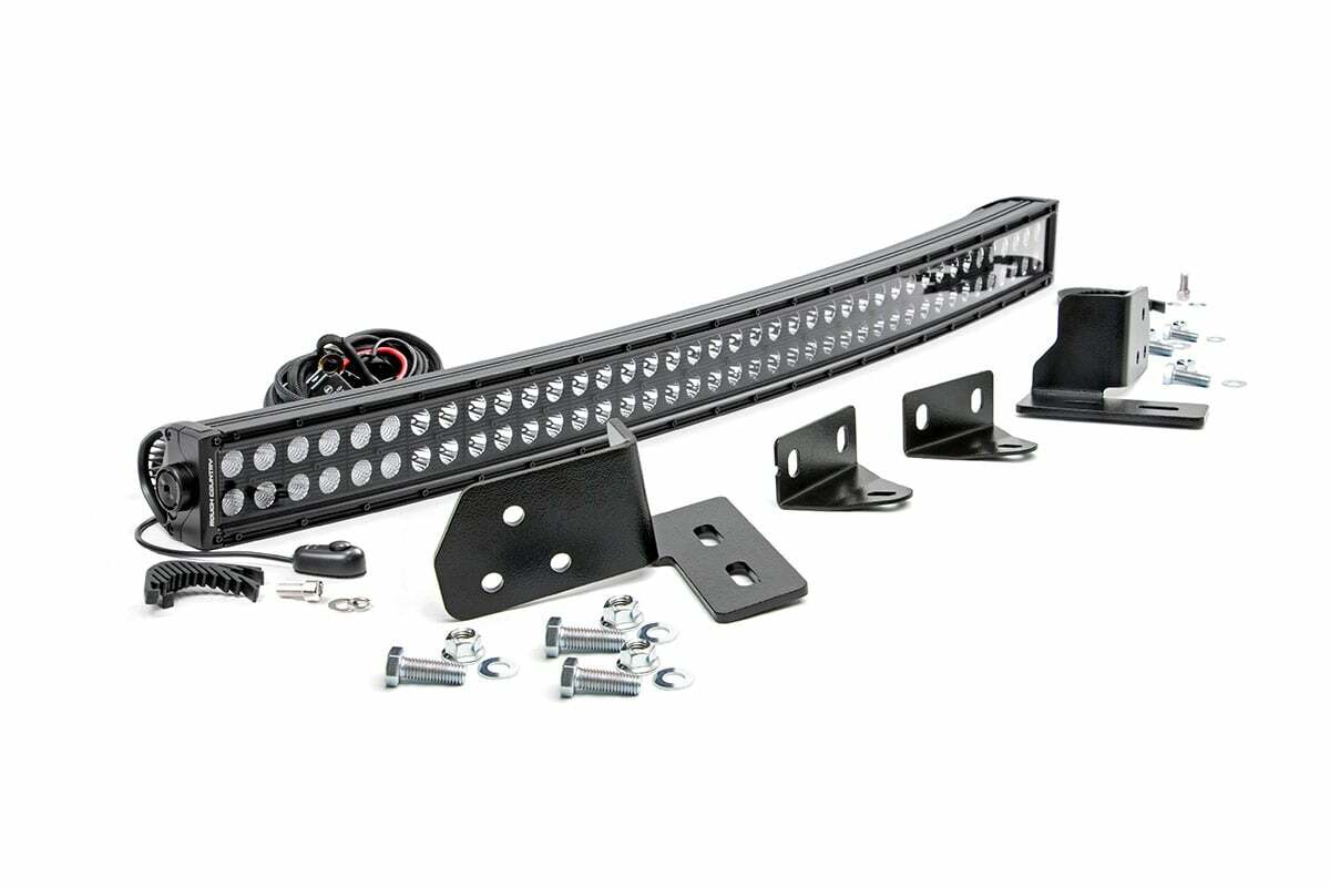 Fits Ford F-250 SD (11-16) LED Light ; Bumper Mount; 40" Black Dual Row; 70682