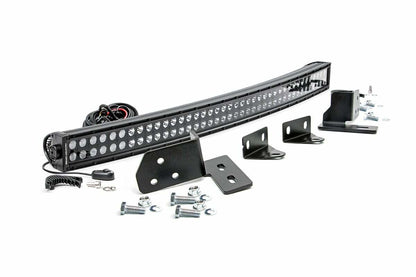 Fits Ford F-250 SD (11-16) LED Light ; Bumper Mount; 40" Black Dual Row; 70682
