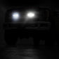 Fits Ford F-250 SD (17-19) LED Light Kit; Grille Mount; 8" Black Pair; 70697