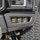 Fits Ford Raptor 4WD (17-20) LED Light Kit; Fog Mount; Triple 2" Black; 70700