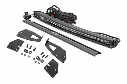 Fits Ford Raptor(17-20) LED Light Grille Mount 30" Black Single DRL 70701BLDRL