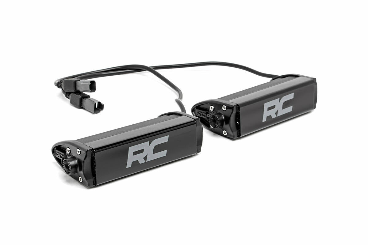 6 Inch Chrome Series LED Light Bar; Single Row; Pair 70706