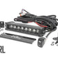 8 Inch Black Series LED Light Bar; Single Row; Cool White DRL 70718BLDRL
