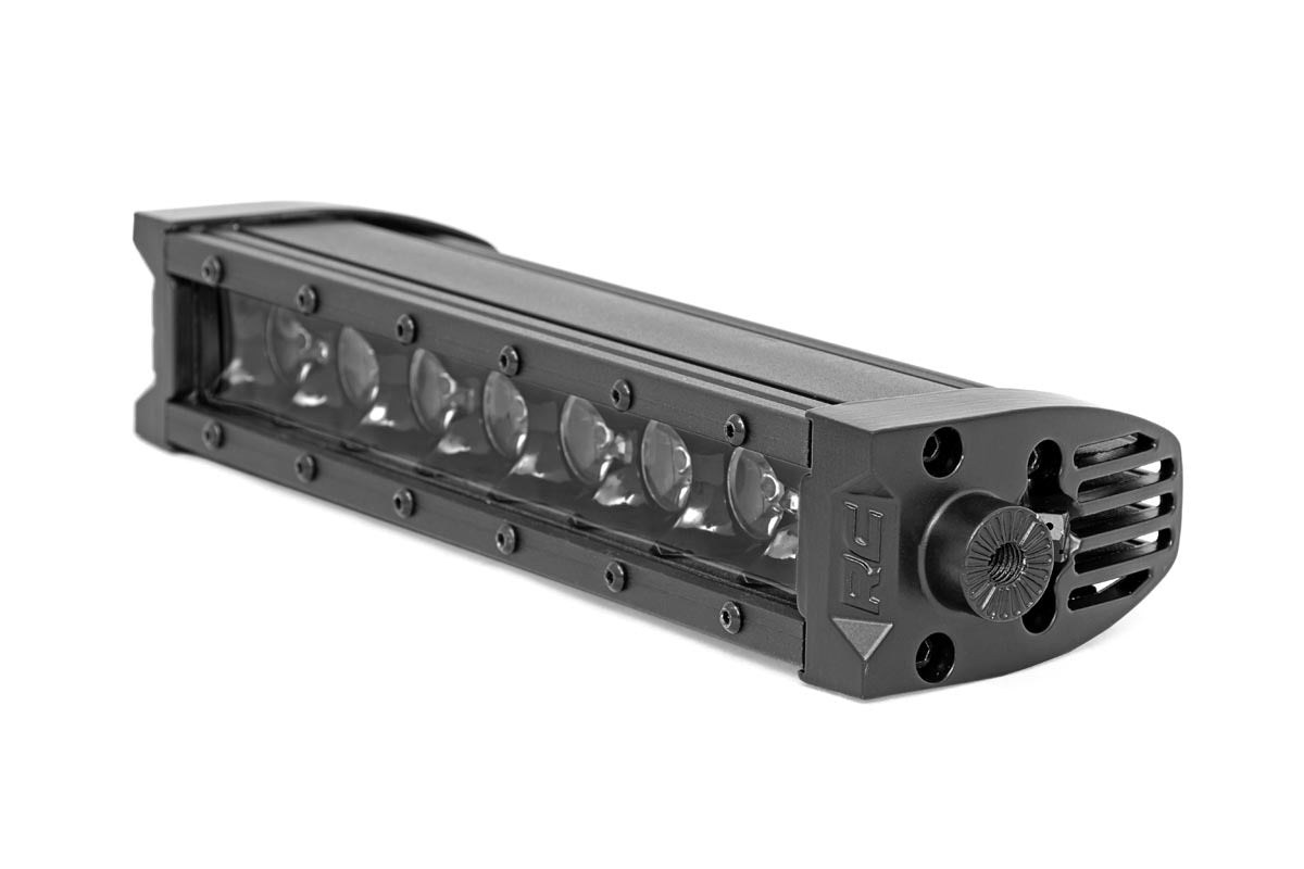 8 Inch Black Series LED Light Bar; Single Row; Cool White DRL 70718BLDRL