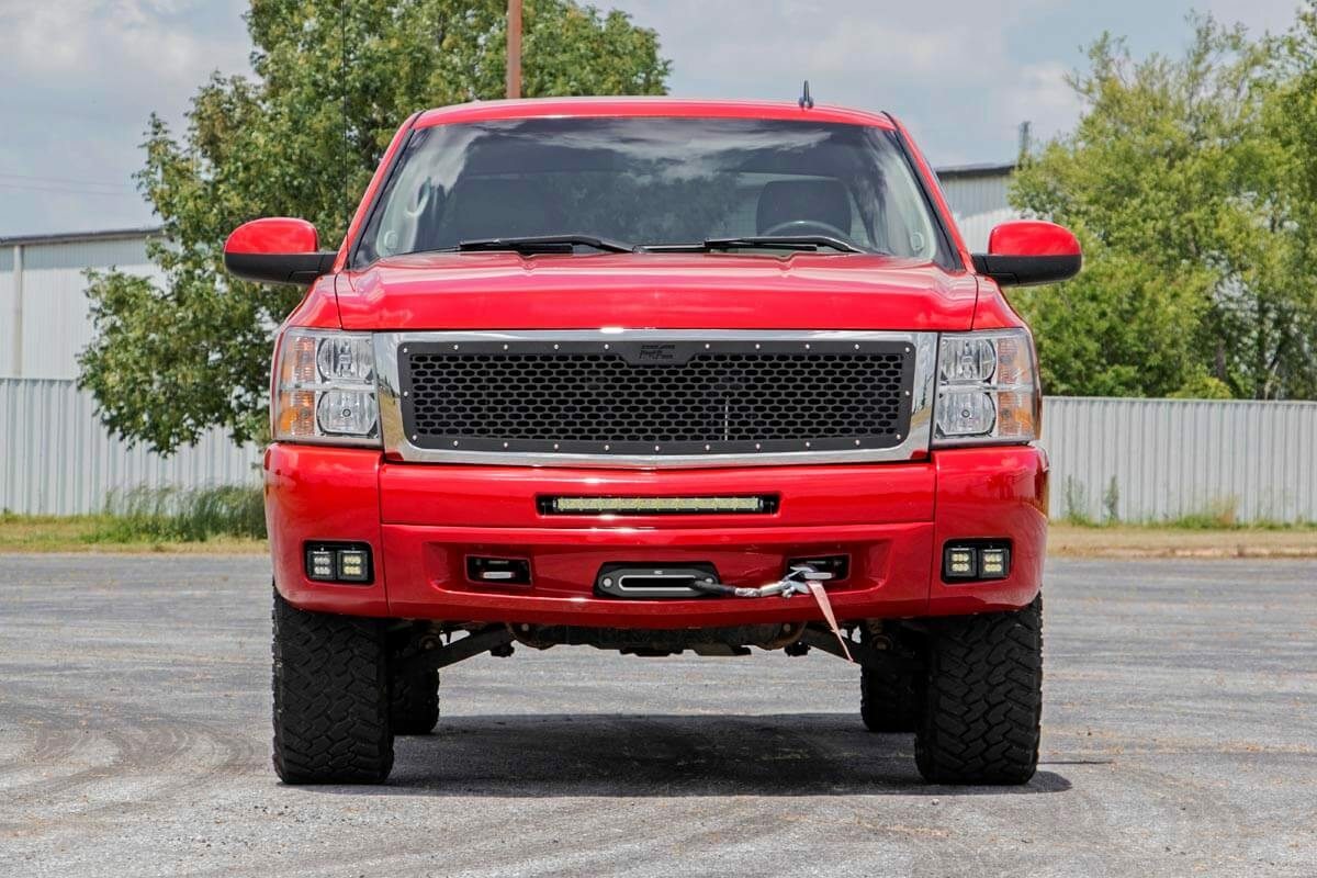 Fits Silverado 1500/2500HD/3500HD LED Light Fog 2" Black Pairs x2 DRL 70762DRL