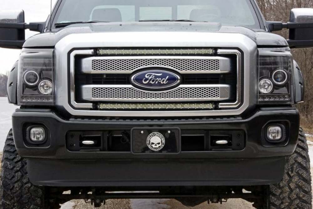 Fits Ford F-250 SD (11-16) LED Light Kit Grill Mount 30" Black Single Row 70770