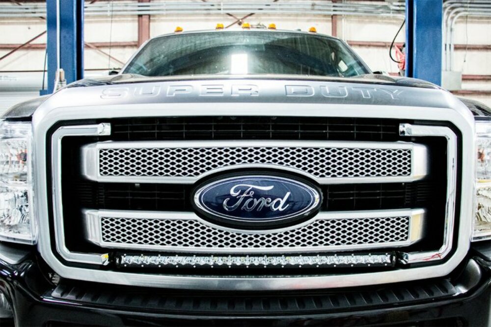 Fits Ford F-250 SD (11-16) LED Light Kit Grill Mount 30" Black Single Row 70770