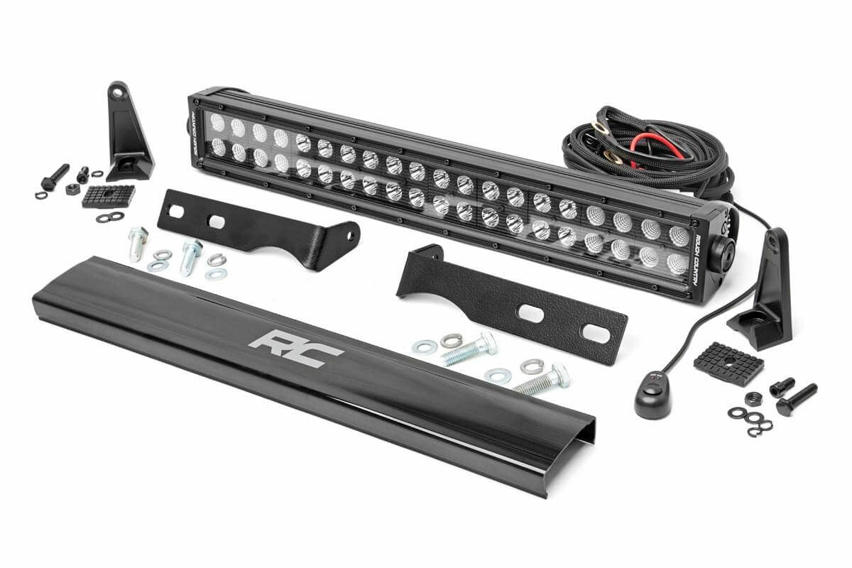 Fits Jeep Grand Cherokee WK2(11-20) LED Light Bumper Mount 20" Black Dual 70773