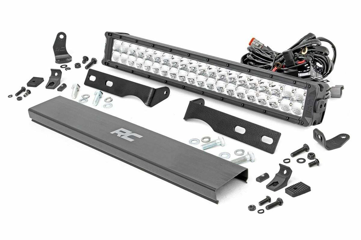 Fits Grand Cherokee WK2(11-20) LED Light Bumper Mount 20" Chrome Dual DRL 70776