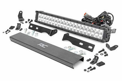 Fits Grand Cherokee WK2(11-20) LED Light Bumper Mount 20" Chrome Dual DRL 70776
