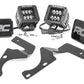 Fits Toyota 4Runner (10-24) LED Light Kit; Ditch Mount; 2" Black Pair; 70799