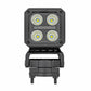 Black Series LED Light Pair; 2 Inch; Flood; Swivel Mount 70802