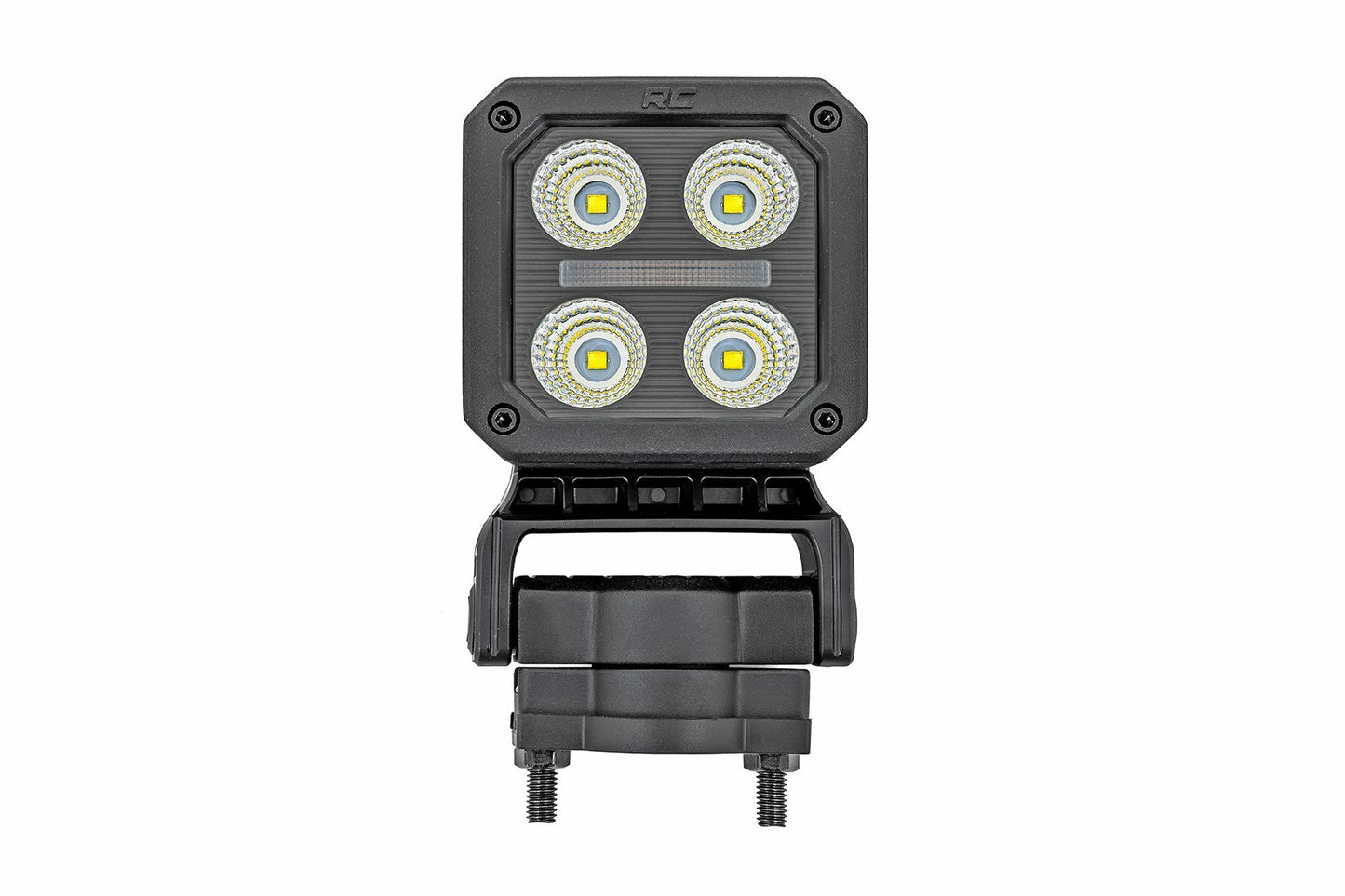 Black Series LED Light Pair; 2 Inch; Flood; Swivel Mount 70802