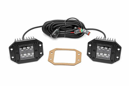 2 Inch Black Series LED Light Pods; Spot; Flush Mount 70803BL