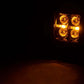 2 Inch Black Series LED Light Pods; Flush Mount; Amber DRL 70803BLKDRLA