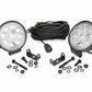 4 Inch Chrome Series LED Light; Round; Pair 70804