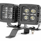 Fits Gladiator JT(18-24) Quad LED Light Cowl Mount 2" Black Pairs Spot 70822