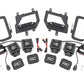 Fits Ford F-150 (15-17) LED Light Kit; Fog Mount; Dual 2" Black Pairs; SAE 70831