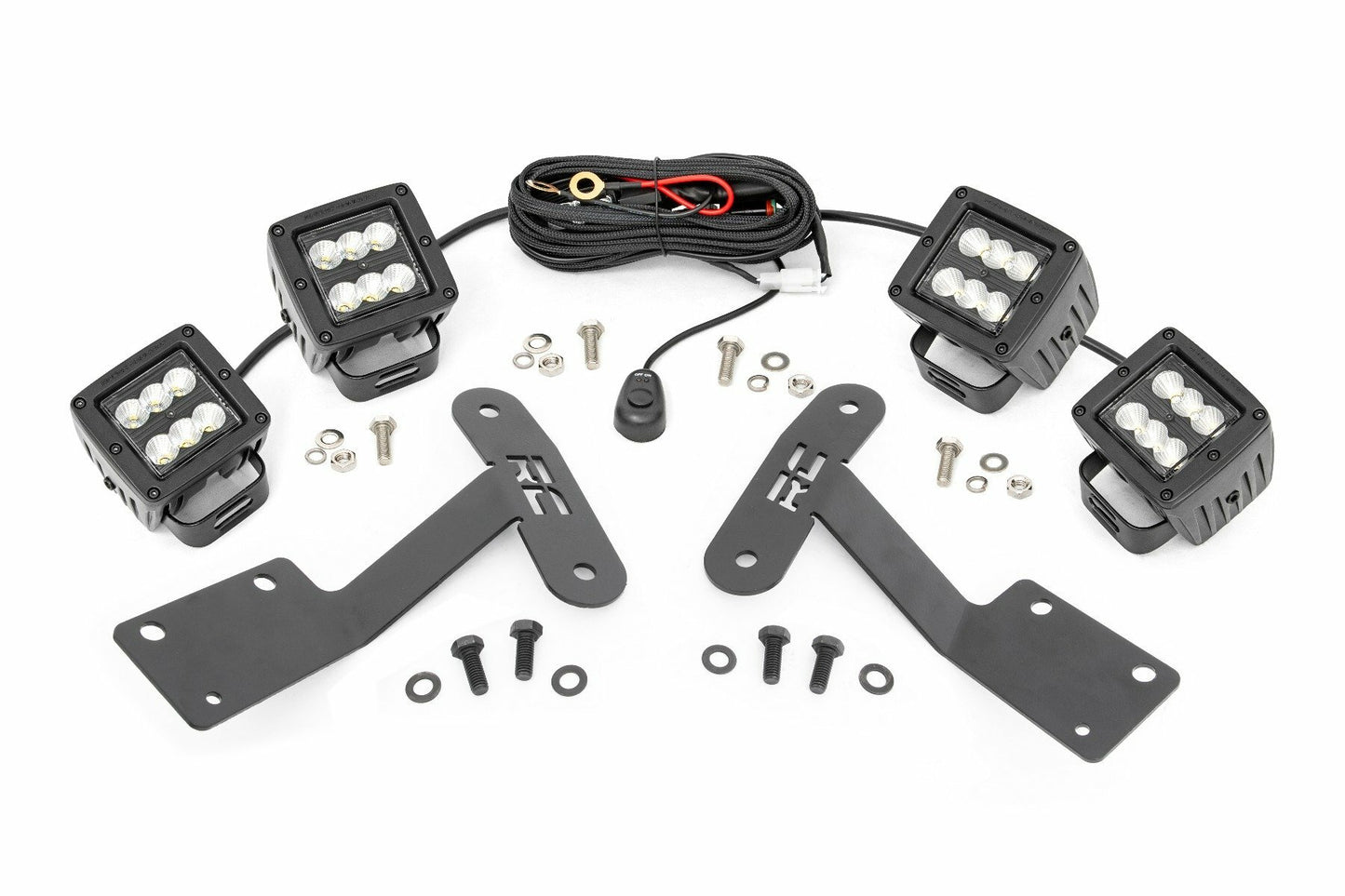 Fits Toyota Tundra (14-21) LED Light Kit Ditch Mount Dual 2" Black Pairs  70836