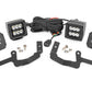 Fits Chevy Silverado 1500(19-24) LED Light Ditch Mount 2" Black Pair Spot 70841