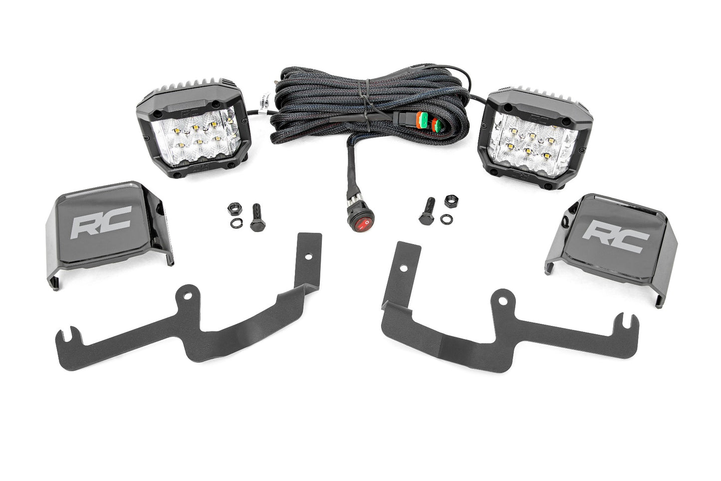 Fits Chevy Silverado 1500 (19-24) LED Light Kit Ditch Mount 3" OSRAM Wide 70845