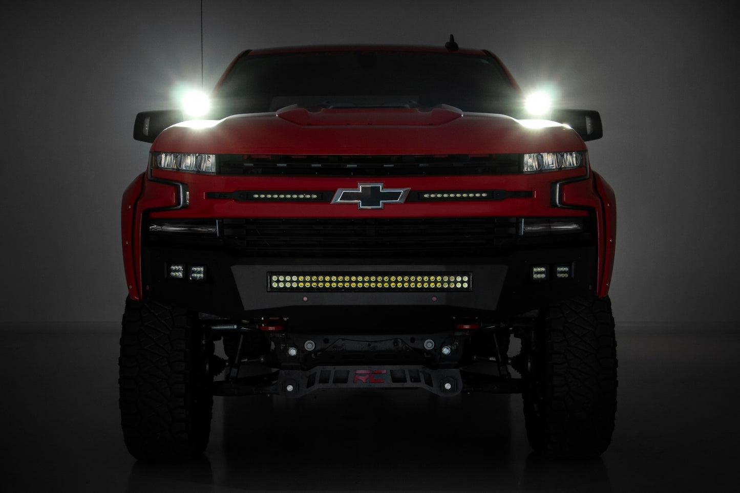 Fits Chevy Silverado 1500 (19-24) LED Light Kit Ditch Mount 3" OSRAM Wide 70845