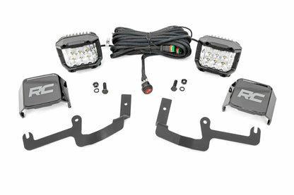 Fits Chevy Silverado 1500 (19-24) LED Light Kit Ditch Mount 3" OSRAM Wide 70845