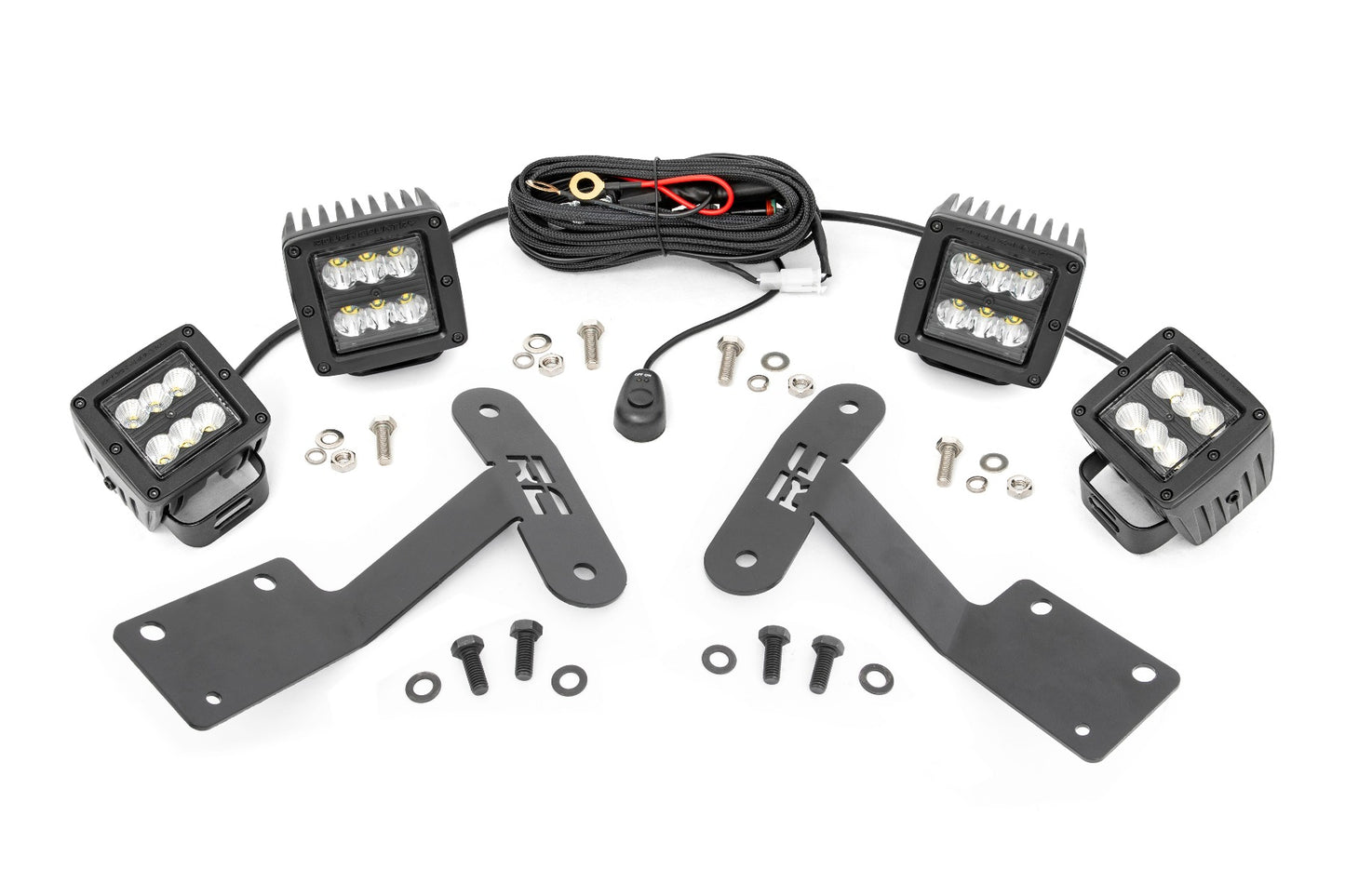 Fits Toyota Tundra(14-21) LED Light Ditch Mount Dual 2" Black Pairs Spot/ 70866