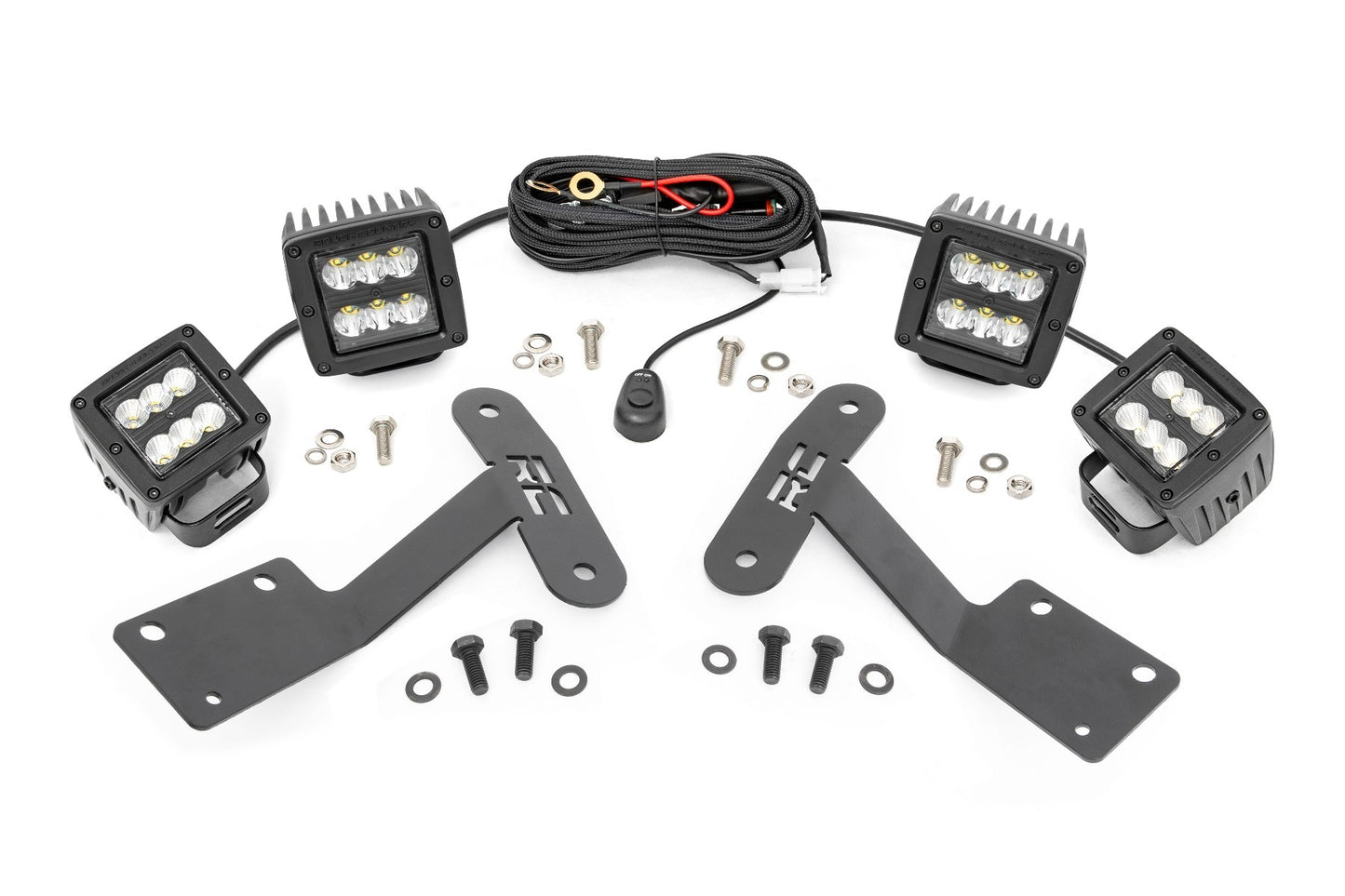 Fits Toyota Tundra(14-21) LED Light Ditch Mount Dual 2" Black Pairs Spot/ 70866