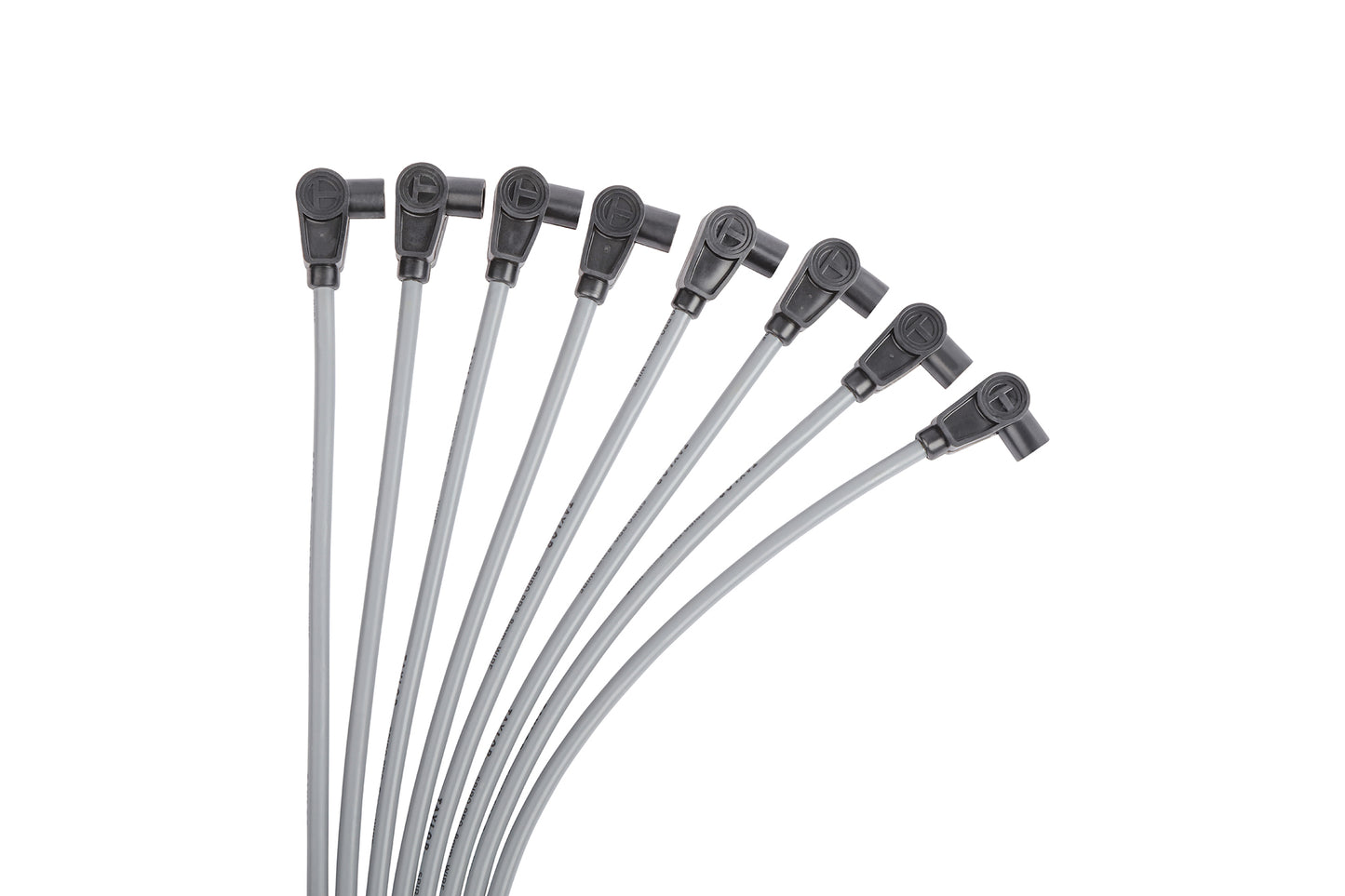 Spark Plug Wire Set Universal 8mm Silicone Spiro Pro 90? 350 ohm/ft Grey 53851