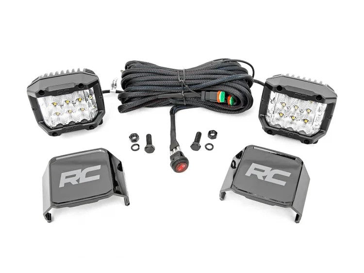 3 Inch Chrome Series LED Lights; Wide Angle Osram; Pair 70904