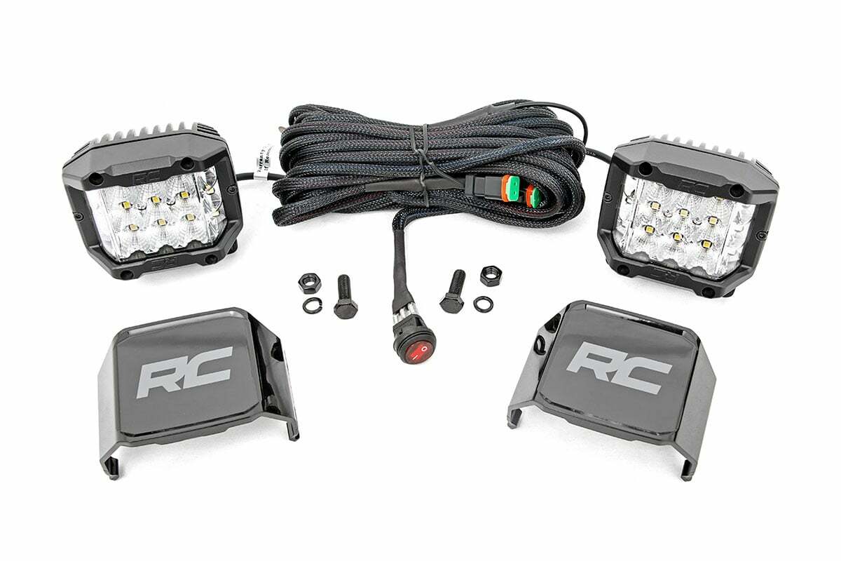 3 Inch Chrome Series LED Lights; Wide Angle Osram; Pair 70904