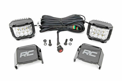 3 Inch Chrome Series LED Lights; Wide Angle Osram; Pair 70904