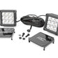 4 Inch Chrome Series LED Light Pods; Square; White DRL; Pair 70905DRL