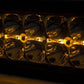 20 Inch Chrome Series LED Light Bar; Dual Row; Amber DRL 70920DA