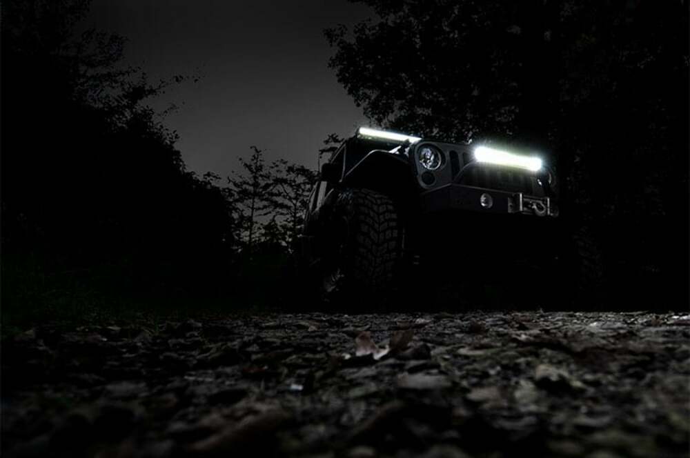 20 Inch Chrome Series LED Light Bar; Dual Row; Amber DRL 70920DA