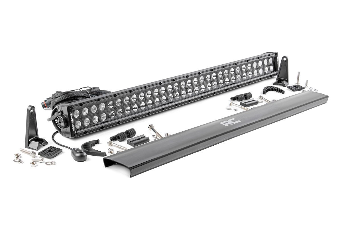 30 Inch Black Series LED Light Bar; Dual Row 70930BL