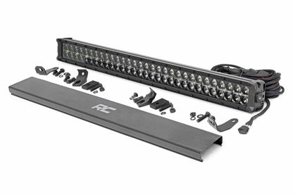30 Inch Black Series LED Light Bar; Dual Row; Cool White DRL 70930BD