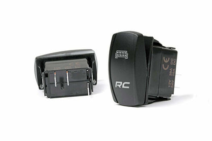 Rocker Switch; 2x1 with Logo; Blue Back Light 709SW