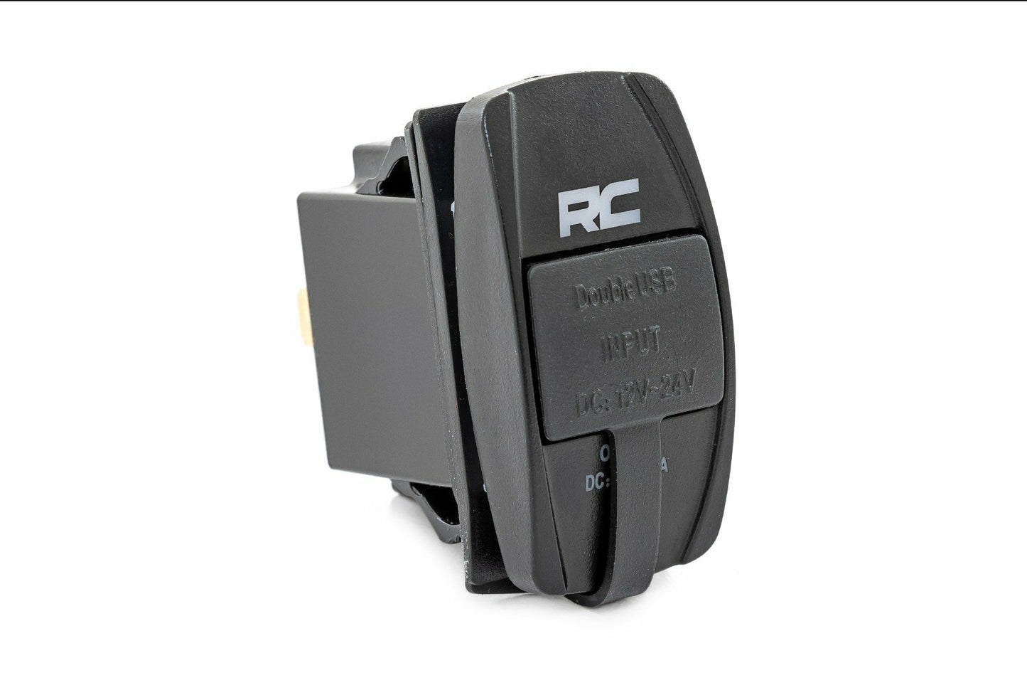 USB Switch Insert; 2x1 with Logo; Blue Back Light 709USB