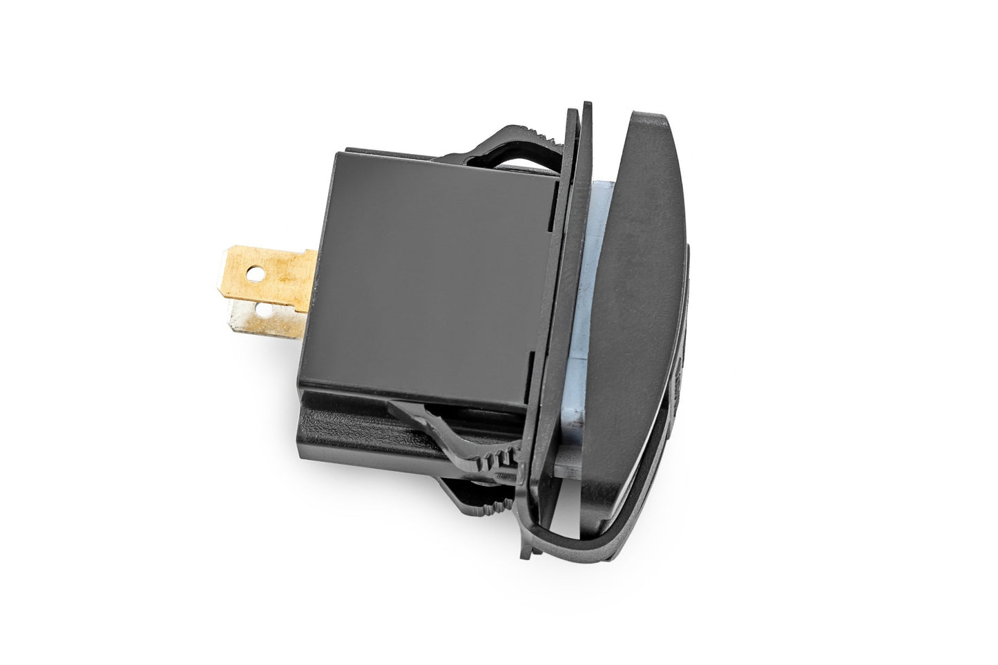 USB Switch Insert; 2x1 with Logo; Blue Back Light 709USB