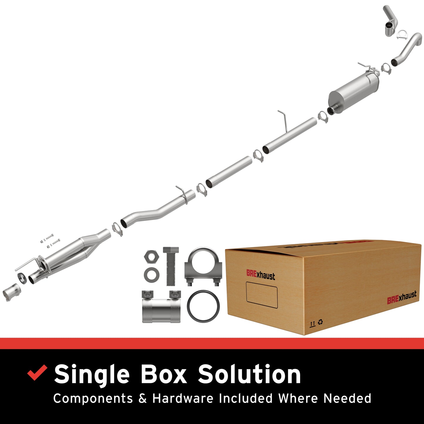 2011-2016 Ford F-250 Super Duty Direct-Fit Replacement Exhaust System 106-0522
