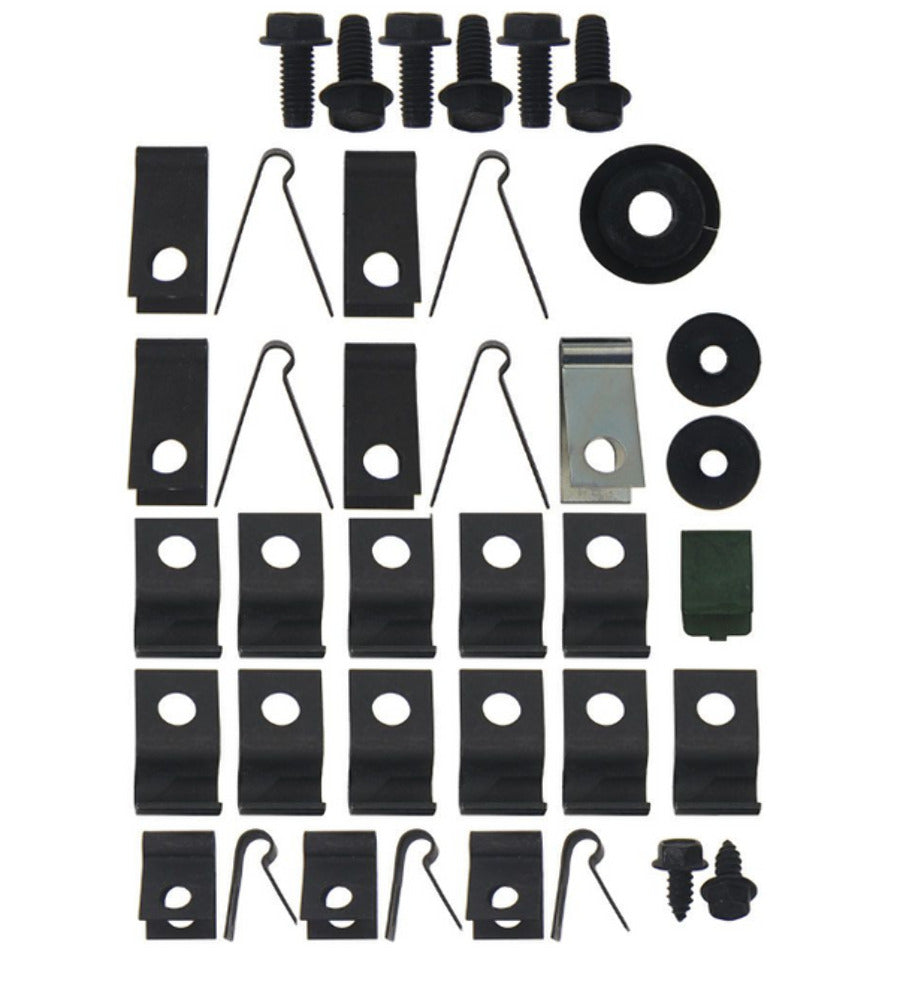 Fits 70 Mustang; 8 cylinder, Convertible; Clip Kit-70Z-BF8C