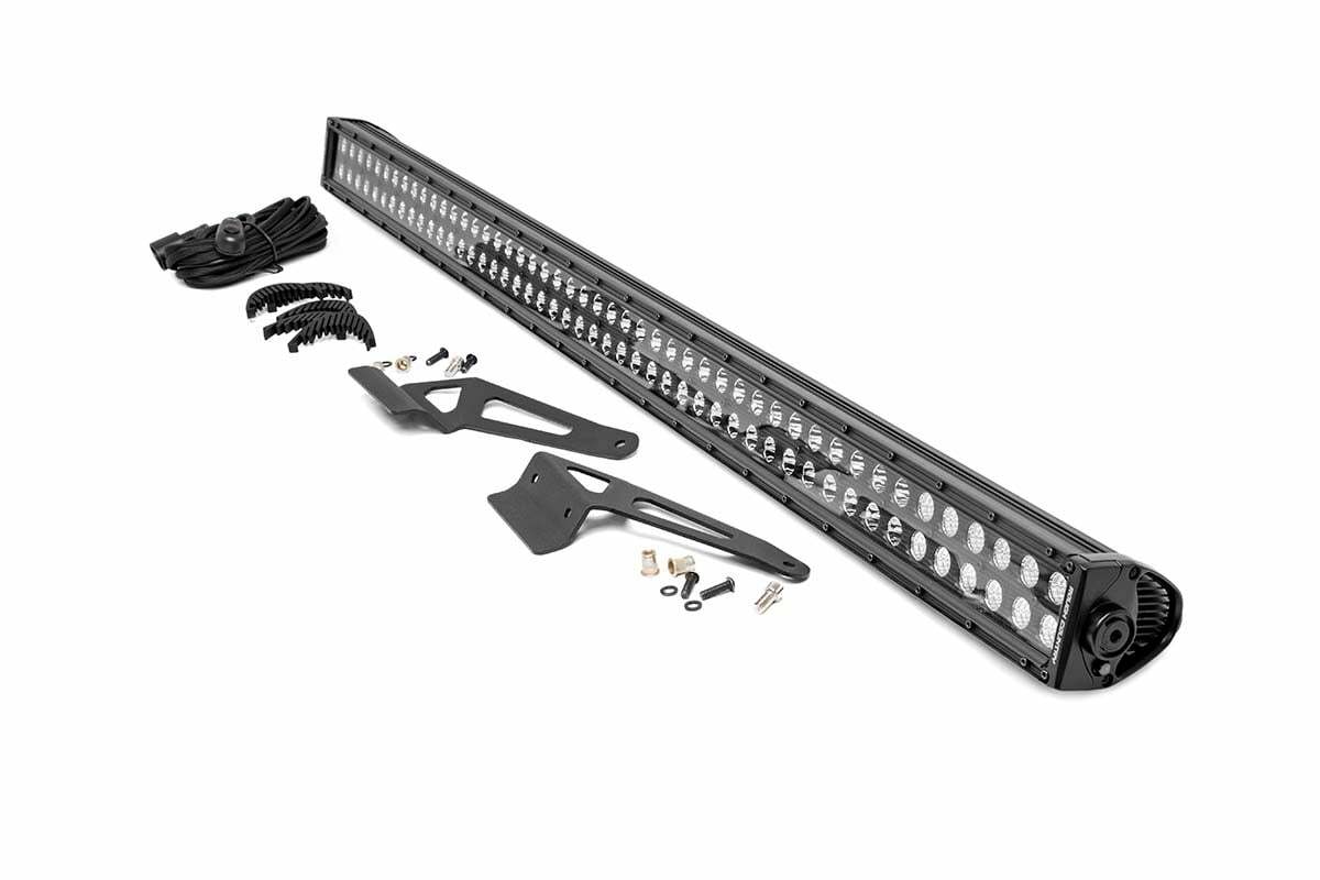Fits Can-Am Defender HD 5/8/9/10 LED Light Windshield 50" Black Dual Row 71007
