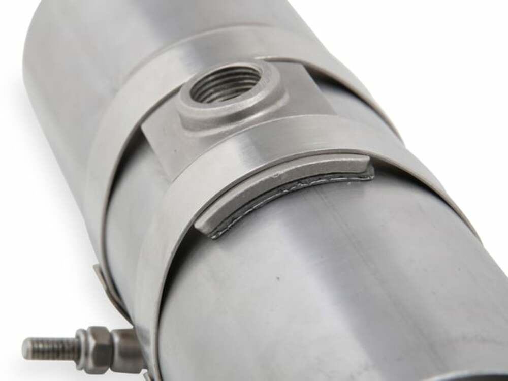Hooker BlackHeart Oxygen Sensor O2 Bung 2.25" Clamp-On Style - 71014303-RHKR