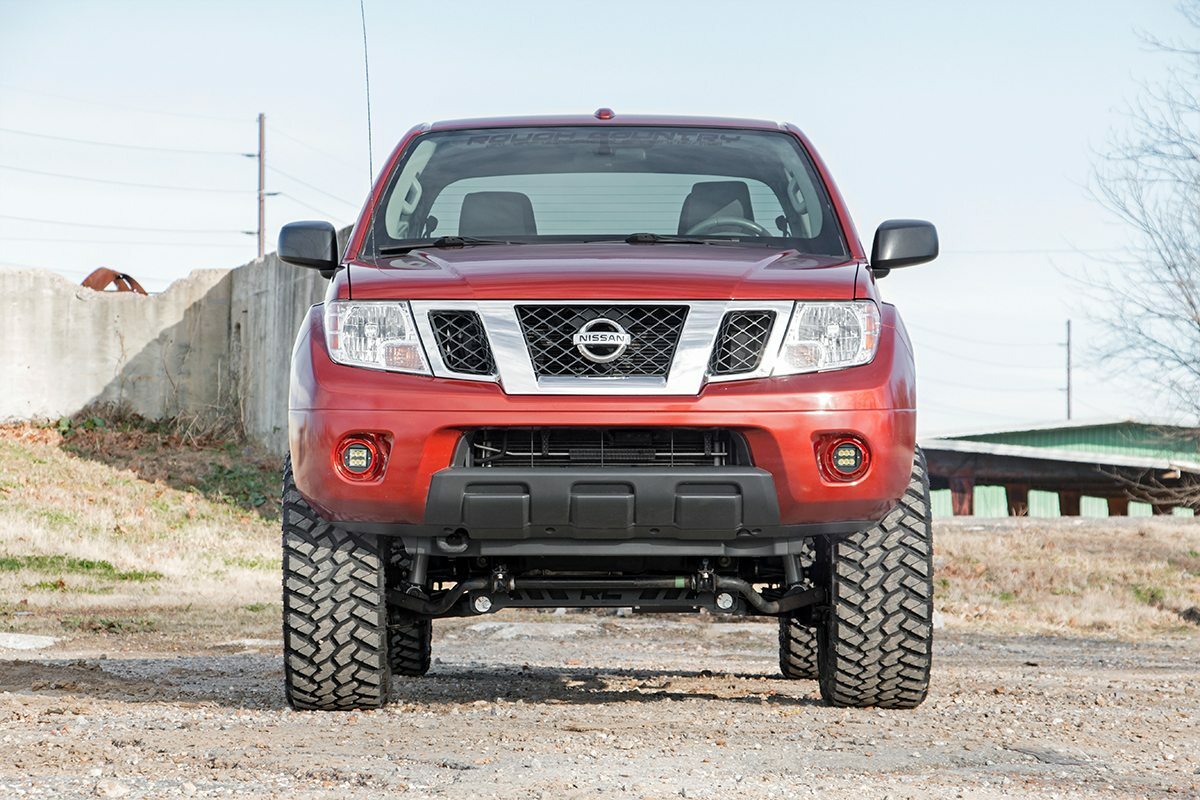 Fits Nissan Frontier (05-20) LED Light Kit; Fog Mount; 2" Black Pair; Spot 71023