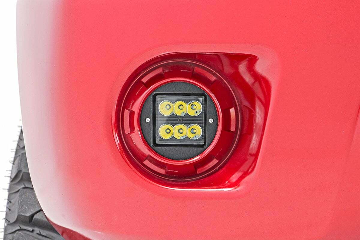 Fits Nissan Frontier (05-20) LED Light Kit; Fog Mount; 2" Black Pair; Spot 71023