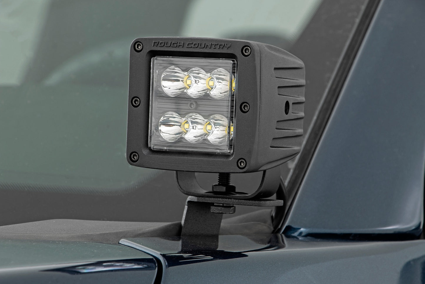 Fits Ford F-150(15-24) LED Light Ditch Mount 2" Black Pair Spot 71028