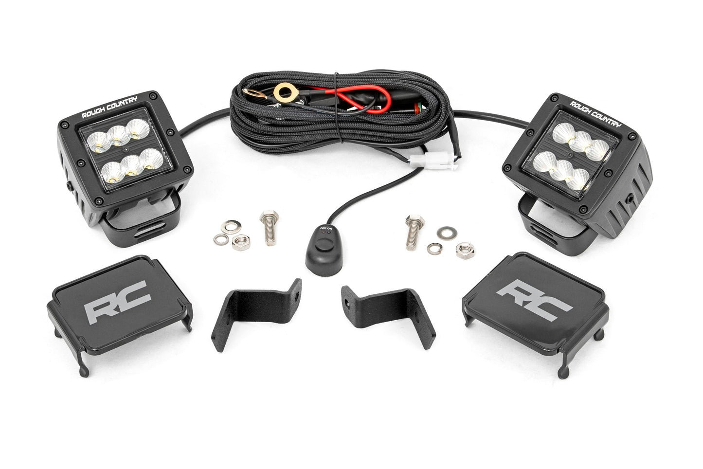 Fits Ford F-150(15-24) LED Light Ditch Mount 2" Black Pair  71029
